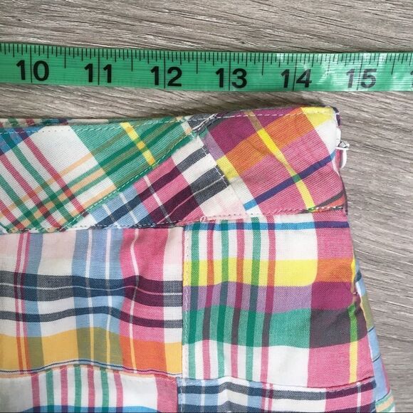 NWOT TALBOTS MULTI COLOR MADRAS PATCHWORK PENCIL SKIRT‎ 2 BOHO CHIC CONTEMPORARY - Picture 9 of 14